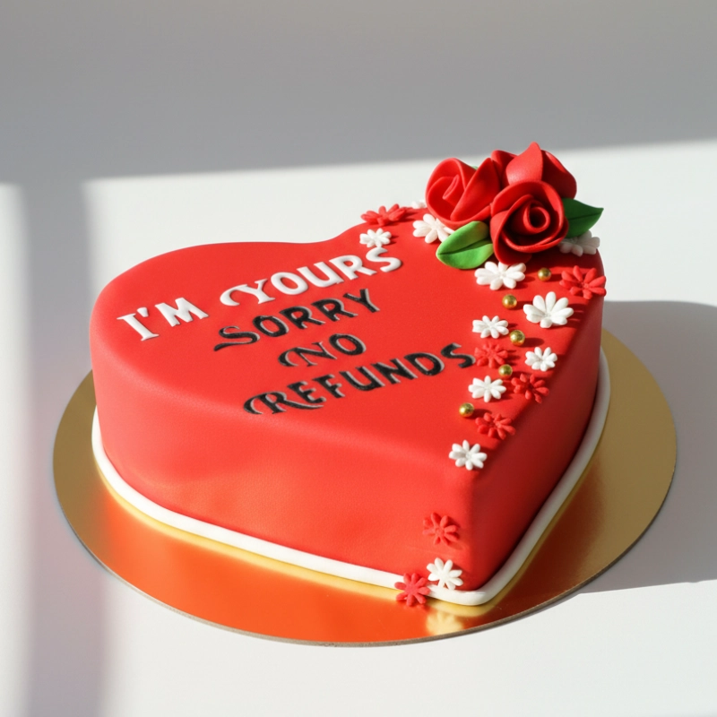 Special Red Heart Cake